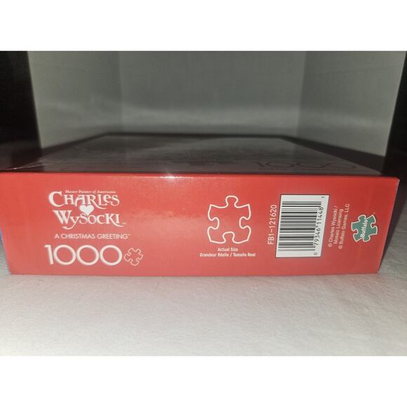 Buffalo Games Charles Wysocki A Christmas Greeting 1000 Piece Jigsaw New - Picture 3 of 3